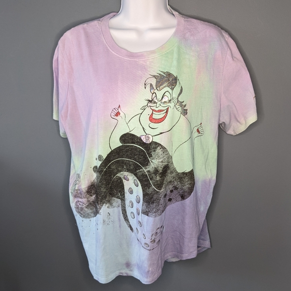 Disney Tops - Disney Villains Women's Ursula Tie Dye Short Sleeve Tee Sz XXL